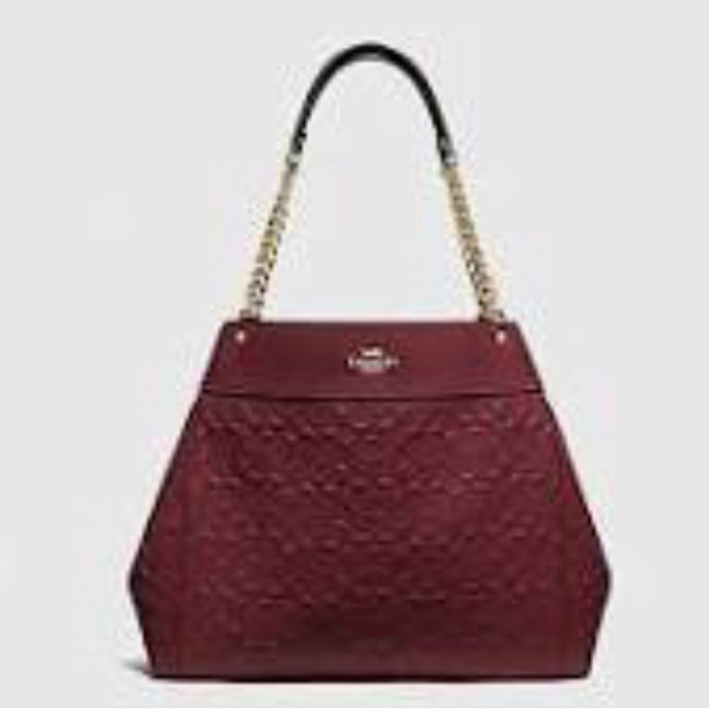 ❤️Elegant Burgundy ❤️Quilted Handbag
